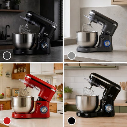 2000W Keukenmixer - Geschikt voor Zwaar Deeg - 6,2L Mengkom - Keukenmachine - Keukenrobot - Crème