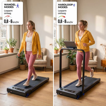 Loopband Inklapbaar en Electrisch - Opvouwbare Loopband met 6% Hellingfunctie