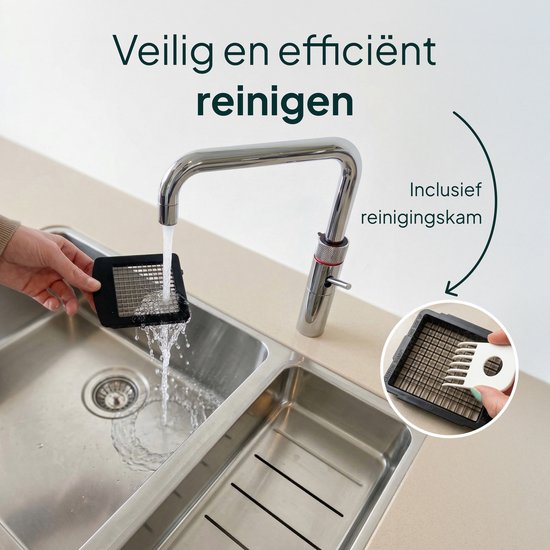 Groentesnijder Multifunctioneel & Mandoline Keukensnijder - 13-delig - Uienhakker Met Opvangbak 1,3L - Inclusief Bewaardeksel - Wit