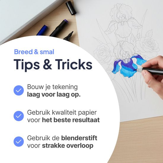 Twinmarkers 262 stuks voor volwassenen - Alcohol markers