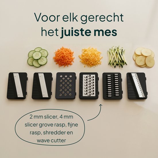 Mandoline Keukensnijder & Groentesnijder - 6-in-1