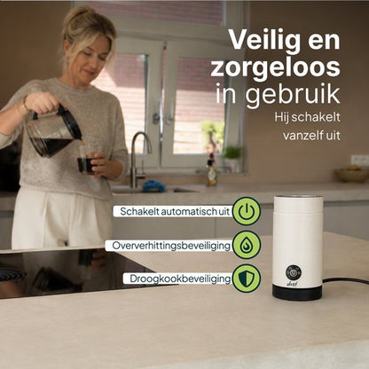 Melkopschuimer - PFAS-vrij - 4-in-1 Melkschuimer - Elektrische Melkklopper - Creme