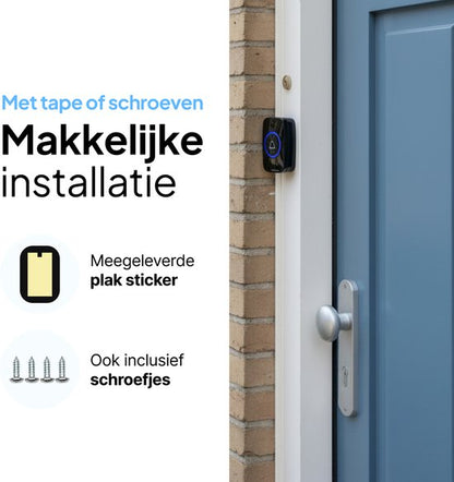 Draadloze Deurbel -  IP44 Waterdicht - Met ontvanger