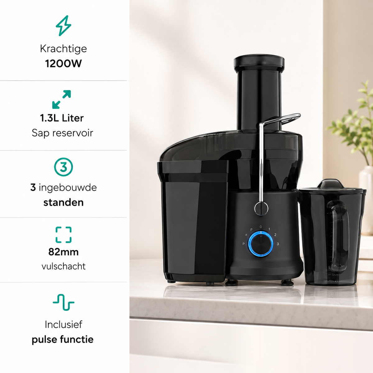Sapcentrifuge - Juicer - 1200W - 1.25 L