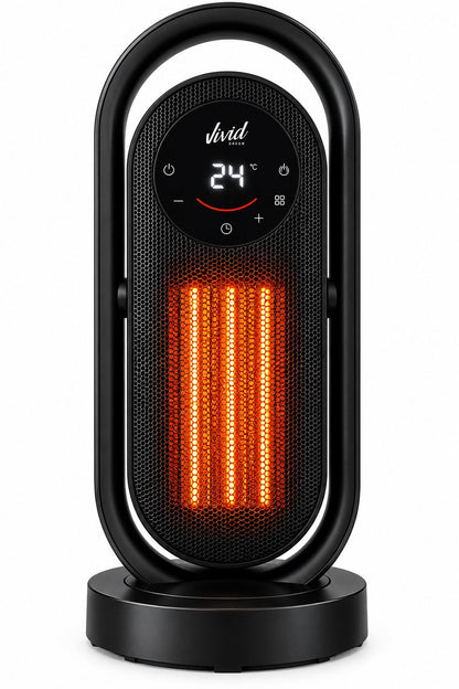 Elektrische Kachel 2000W - Keramische Kachel - 3 Warmtestanden - ECO-stand - Timer & Afstandsbediening
