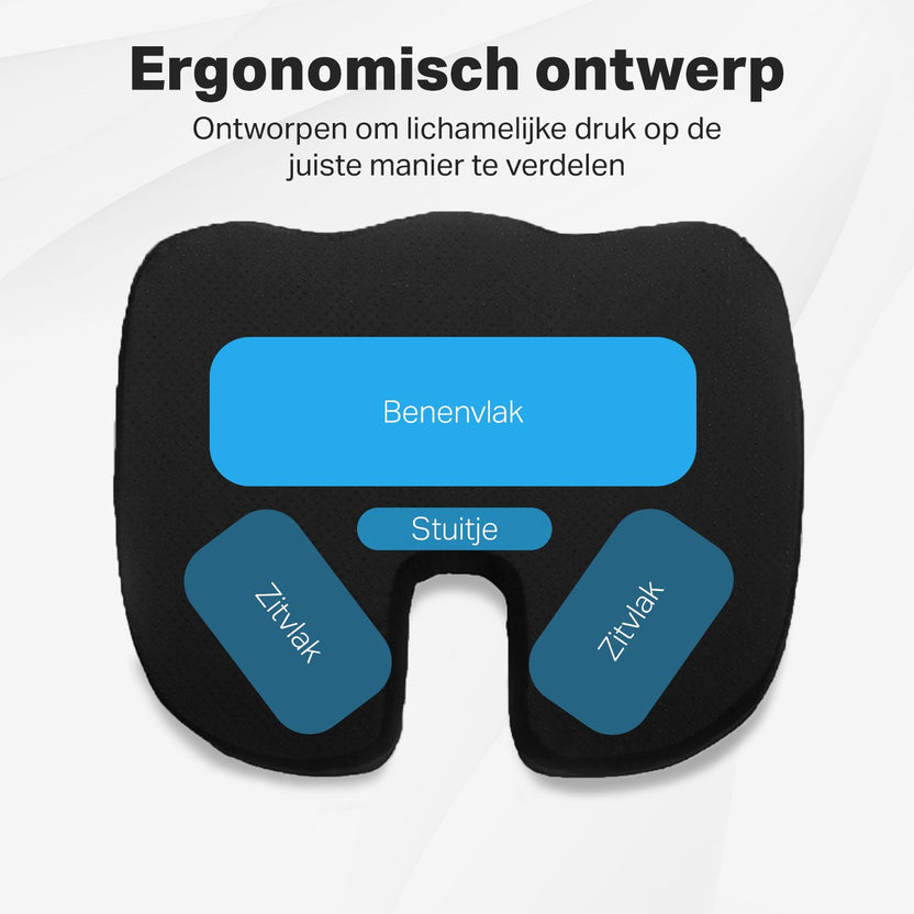 Zitkussen - Stuitkussen - Wigkussen - Ringkussen - Zitkussens - Stuitje - Traagschuim