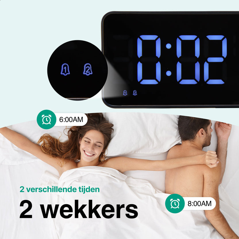Digitale Wekkerradio met Projectie - Wekkers Digitaal