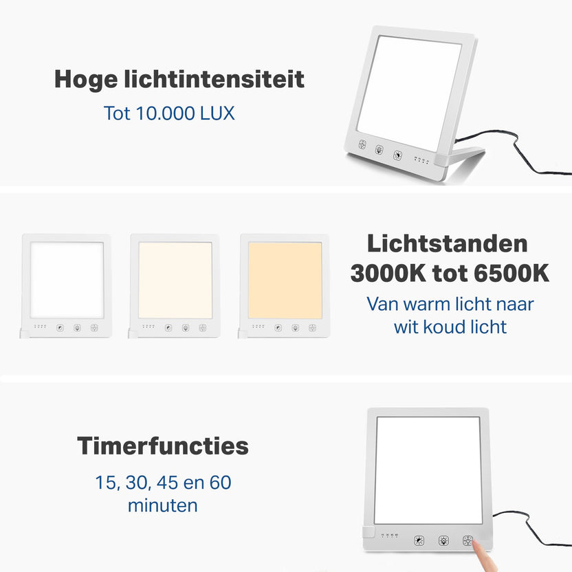 Daglichtlamp - 10.000 LUX - Wit