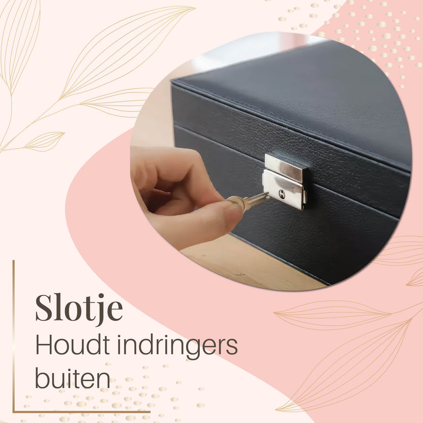 Sieradendoos met 2 Verdiepingen - Juwelendoos - Organizer