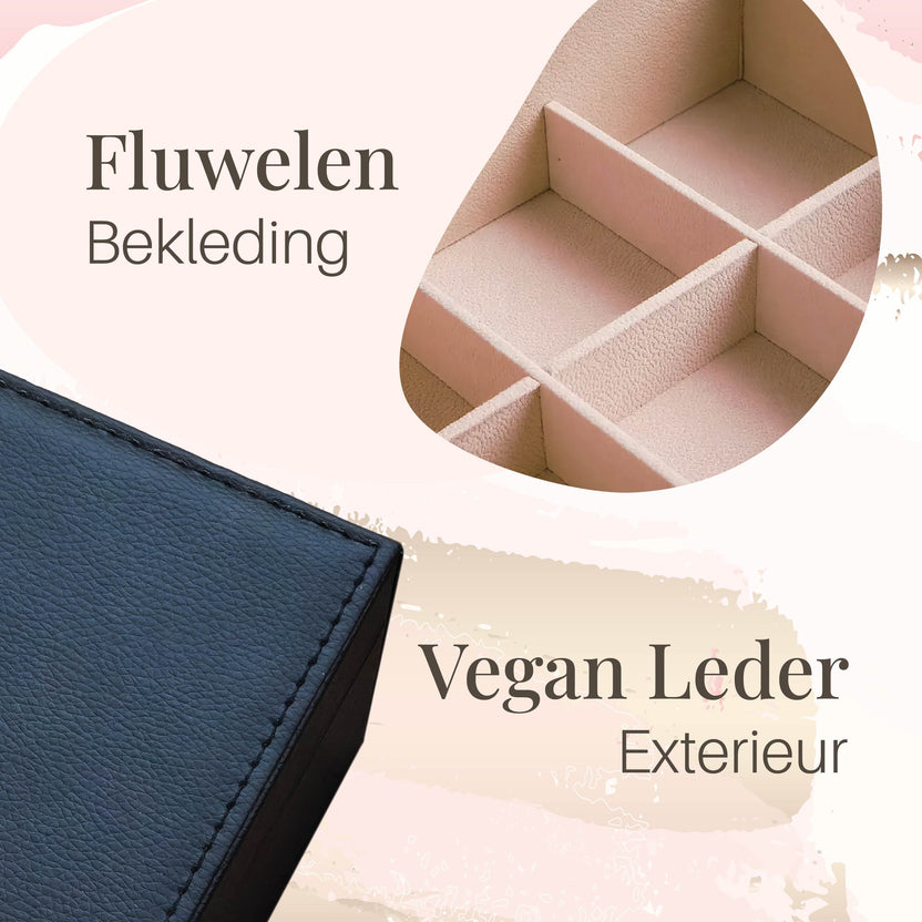 Sieradendoos met 2 Verdiepingen - Juwelendoos - Organizer