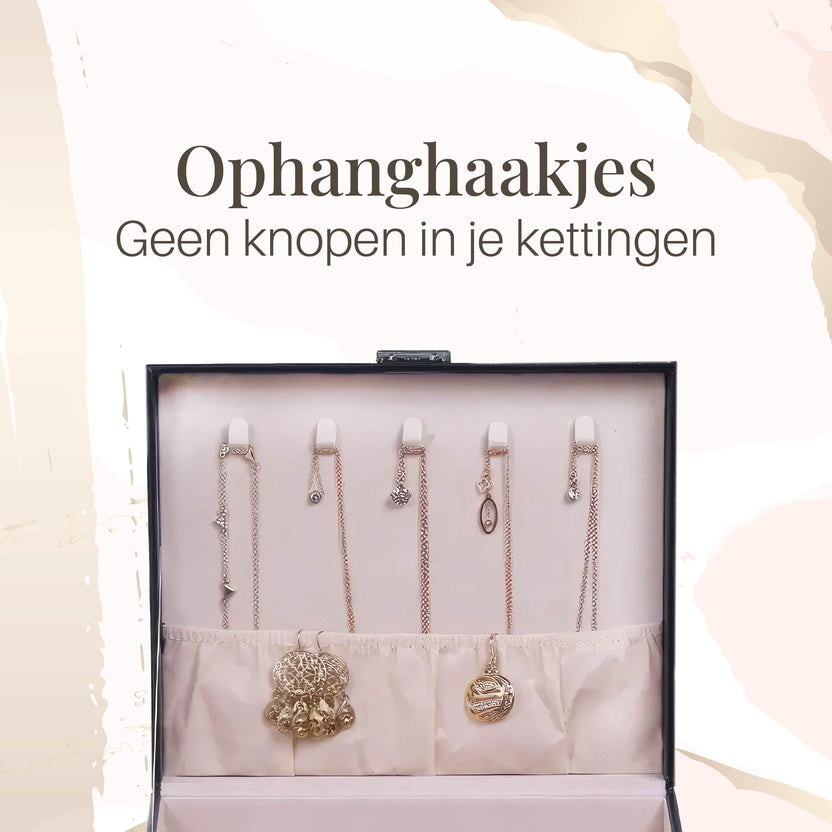 Sieradendoos met 2 Verdiepingen - Juwelendoos - Organizer