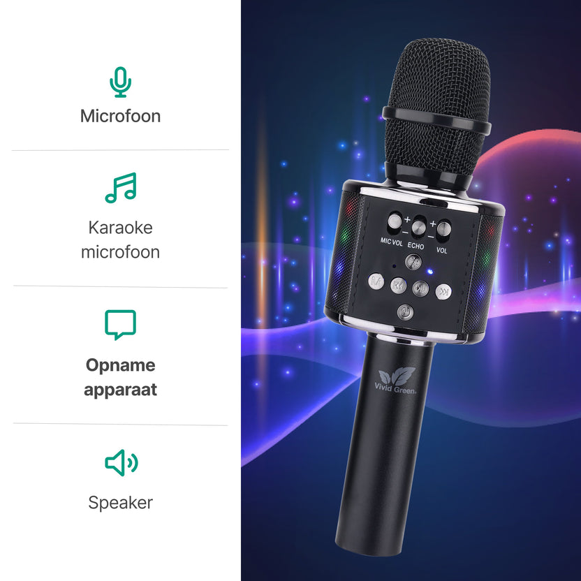 Karaoke microfoon Inc. opbergcase Voor kinderen en Volwassenen