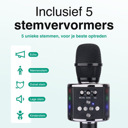 Karaoke microfoon Inc. opbergcase Voor kinderen en Volwassenen