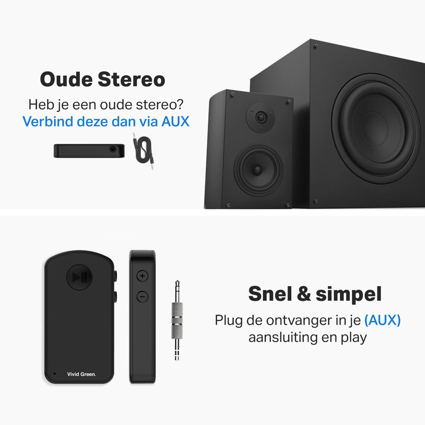 Handsfree bellen Auto Bluetooth Audio Receiver – Adapter – Carkit