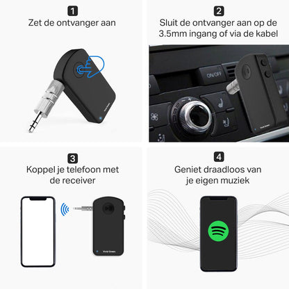 Handsfree bellen Auto Bluetooth Audio Receiver – Adapter – Carkit