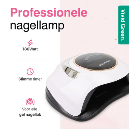 UV lamp gelnagels 180W - Led nagellamp - Gellak nagel lamp - Nageldroger - Naggellak droger - Nagels