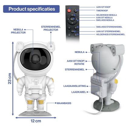 Astronaut sterren projector - Galaxy - Sterrenhemel projector