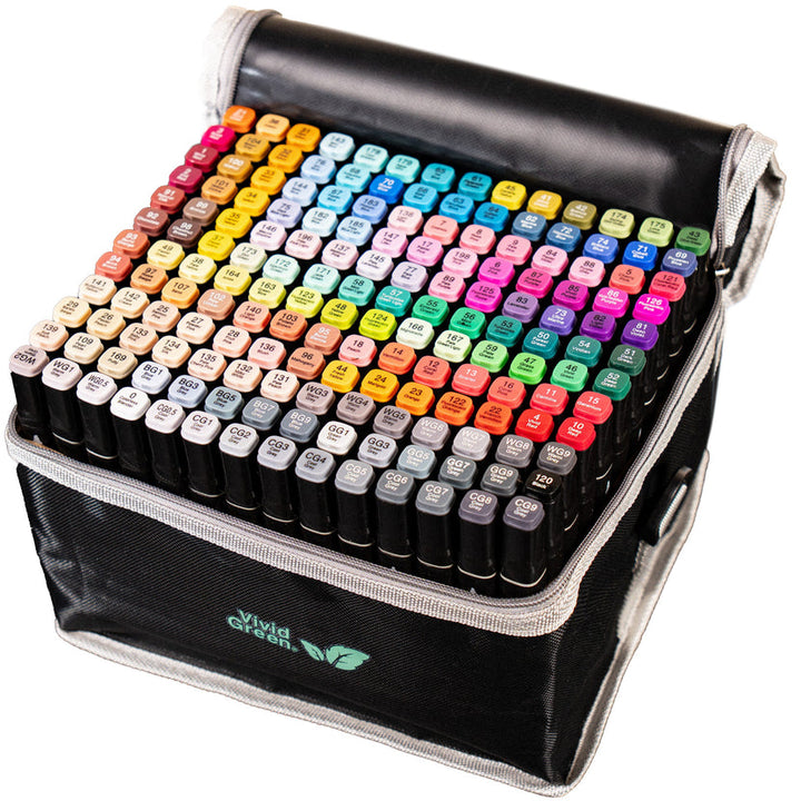Twinmarkers 168 stuks voor volwassenen - Alcohol markers - Stiften - Markeerstiften
