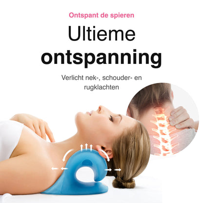 Nekstretcher- Massage kussen - Blauw