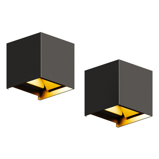 Wandlamp - 2 pack - Werkt op netstroom - 3000K