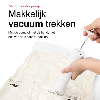 Vacuumzakken 14 Stuks / 4 Maten - Dekbedden & Kleding - Vacumeerzakken - Reiszakken - Incl. Handpomp