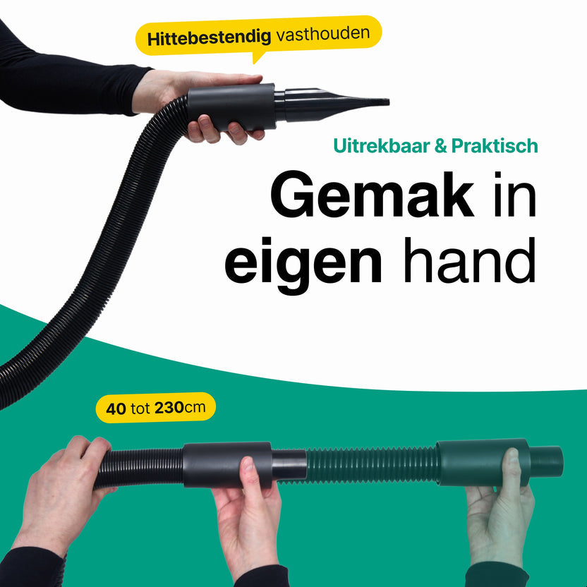 Hondenfohn met geluidsdemper 2800W - Waterblazer hond - Zwart