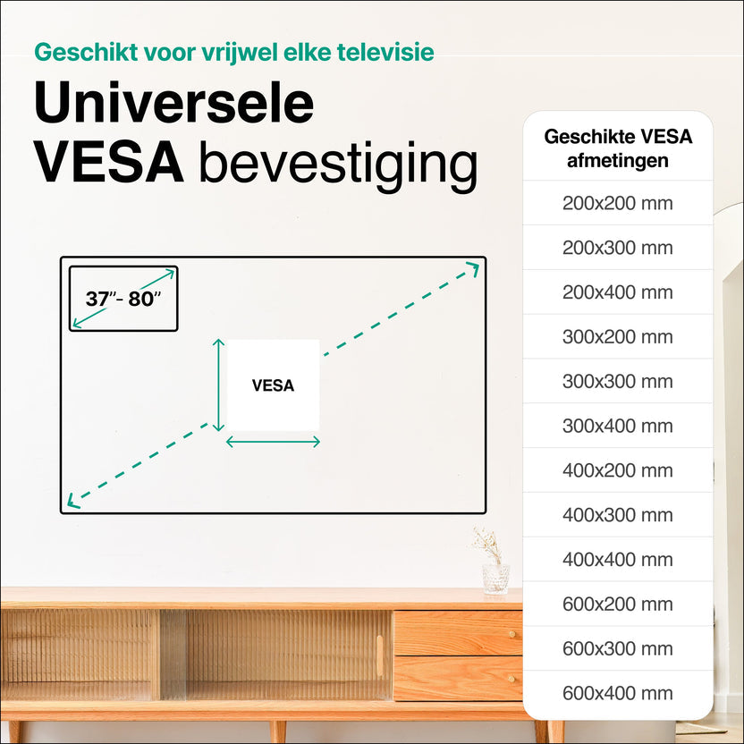Tv Beugel Draaibaar en Kantelbaar - Muurbeugels - TV beugels