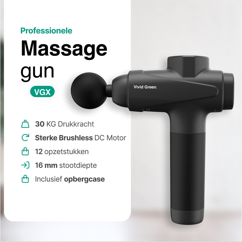 Pro Massage Gun 12 Accessoires - Apparaat - Sport en Relax Massage