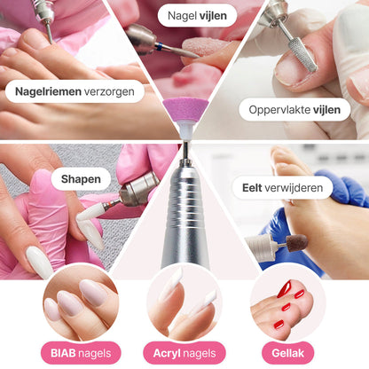 Elektrische Nagelvijl - Nagelfrees Complete Set 35000 RPM