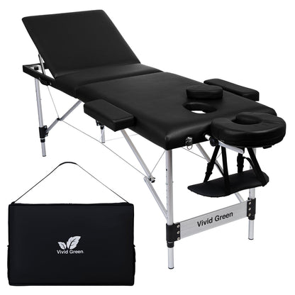 Massagetafel 3 zones - Inklapbaar - Max Draagvermogen 230 KG