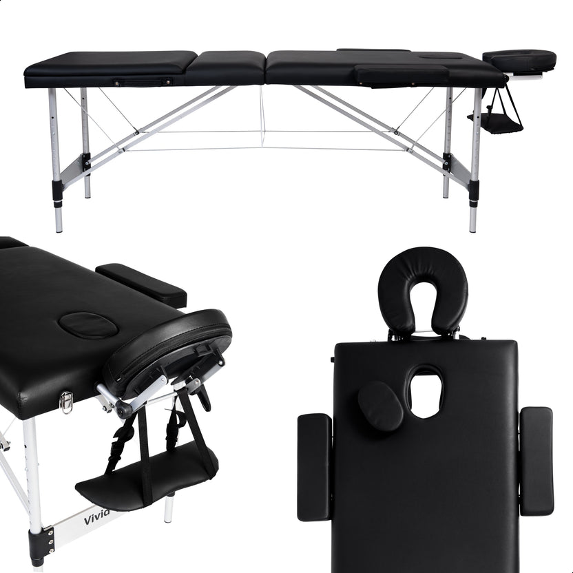 Massagetafel 3 zones - Inklapbaar - Max Draagvermogen 230 KG