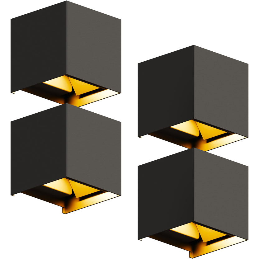Wandlamp - 4 pack - Werkt op netstroom - 3000K
