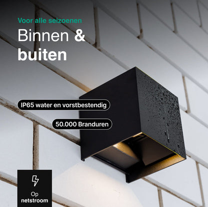 Wandlamp - 4 pack - Werkt op netstroom - 3000K