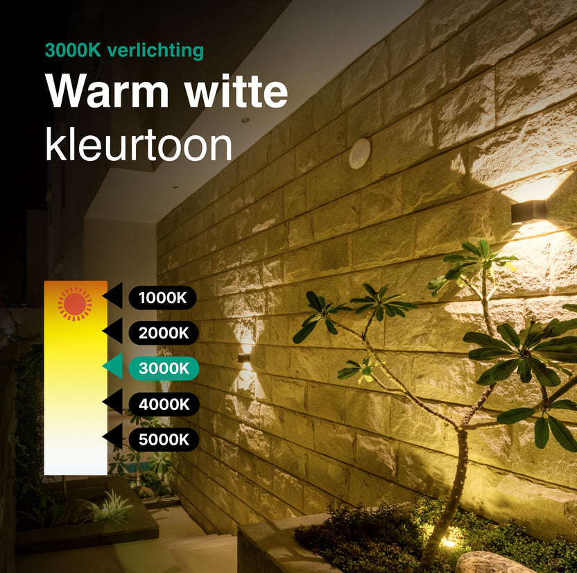 Wandlamp - 4 pack - Werkt op netstroom - 3000K