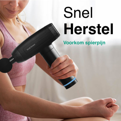 Massage Gun met 6 Opzetstukken & Opbergcase - Professioneel