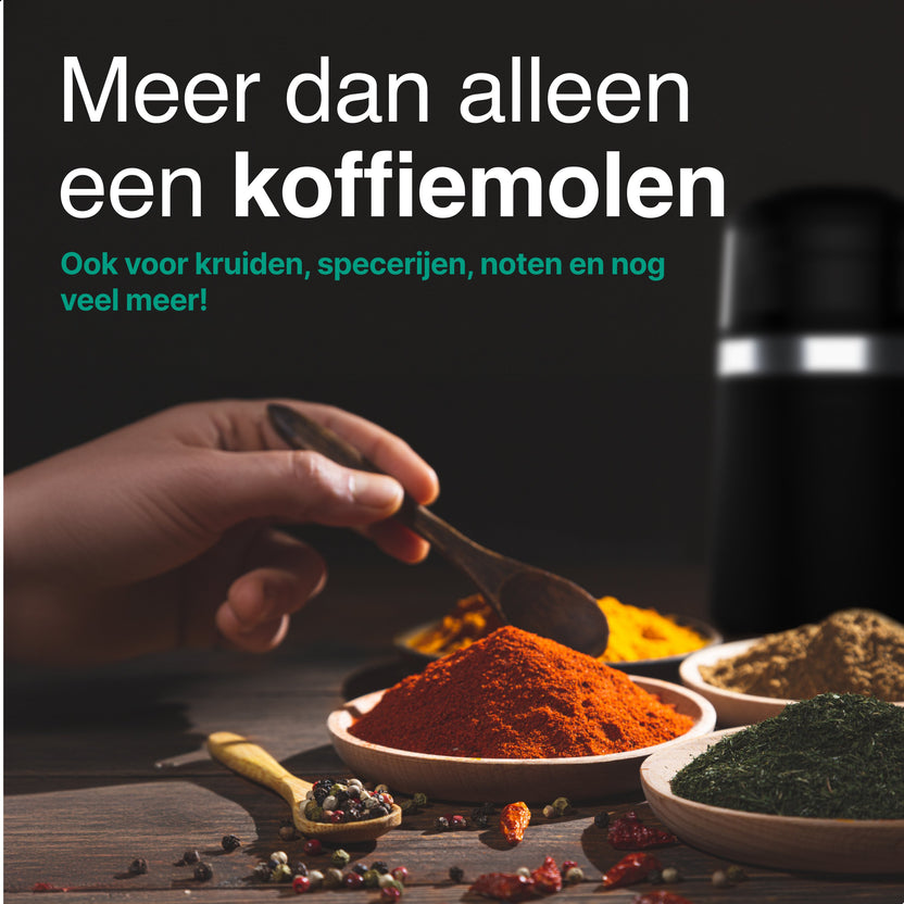 Elektrische Koffiemolen - Koffiebonen Maler - 180W - Zwart