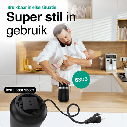 Elektrische Koffiemolen - Koffiebonen Maler - 180W - Zwart