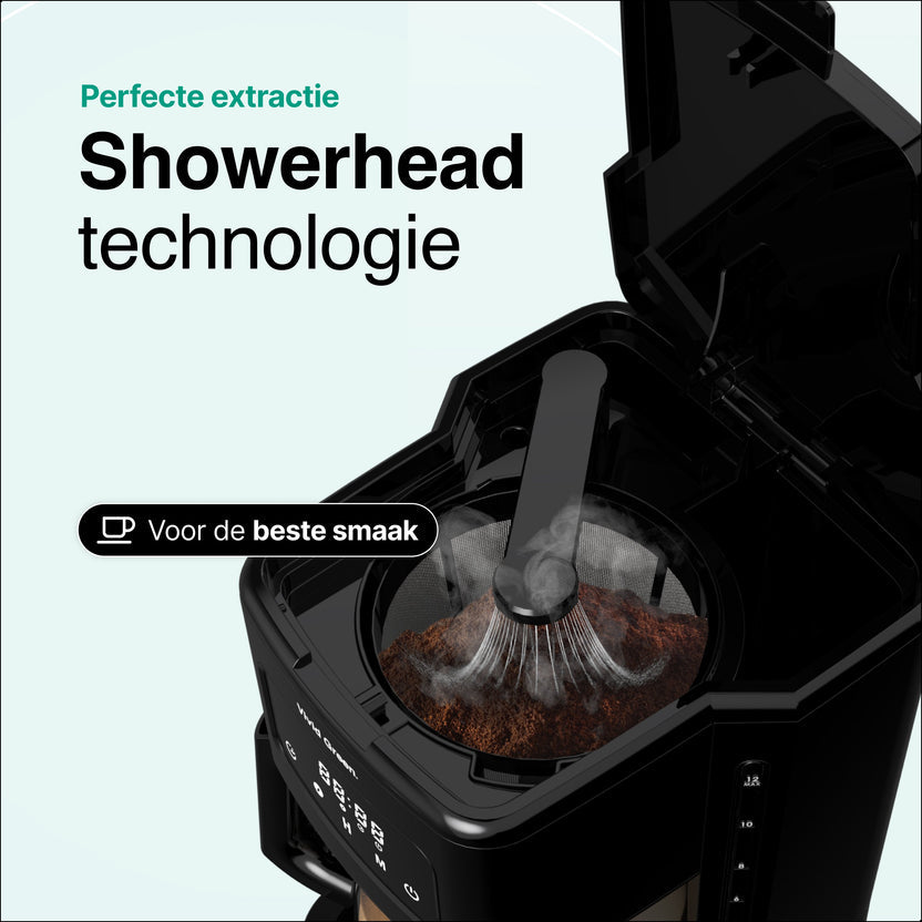 Koffiezetapparaat Filterkoffie 1.8L met Touch Display - 14 Koppen - Zwart