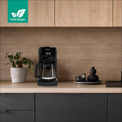 Koffiezetapparaat Filterkoffie 1.8L met Touch Display - 14 Koppen - Zwart