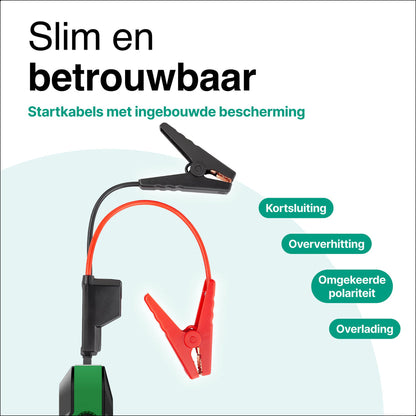 Jumpstarter 12V voor Auto - 20.000 mAh - 4-in-1 Starthulp Met Powerbank