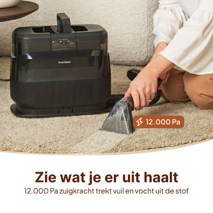 Vlekkenreiniger 1650W - Tapijtreiniger & Stoomreiniger - 5 Opzetstukken - Meubelreiniger - Bank Reiniger Machine - Zetelreiniger