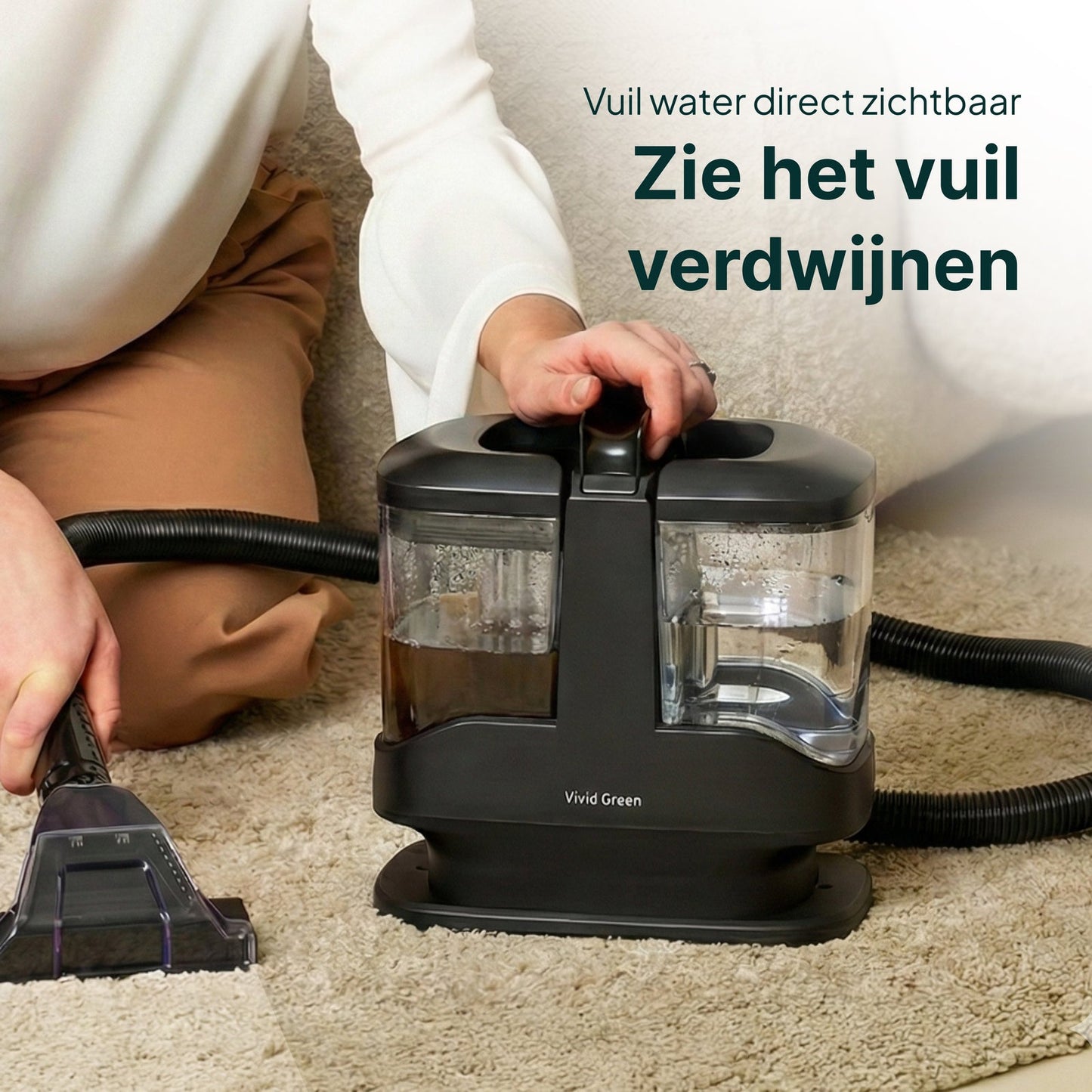 Vlekkenreiniger Compact - Tapijtreiniger - 5 Opzetstukken