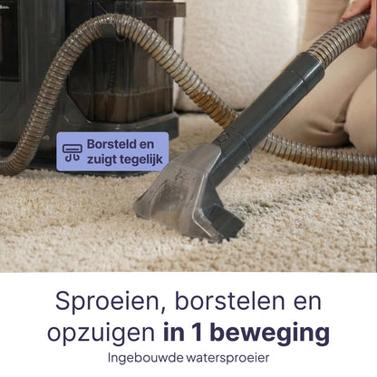 Vlekkenreiniger - Krachtige Tapijtreiniger - 4 Opzetstukken
