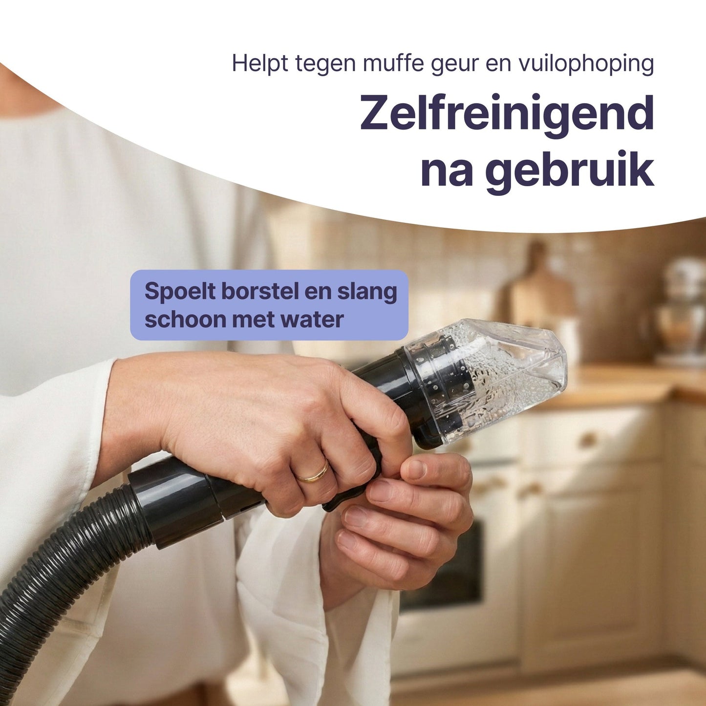 Vlekkenreiniger - Krachtige Tapijtreiniger - 4 Opzetstukken