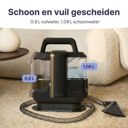 Vlekkenreiniger - Krachtige Tapijtreiniger - 4 Opzetstukken
