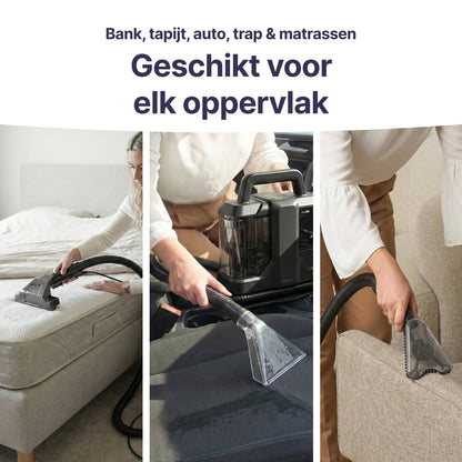 Vlekkenreiniger - Krachtige Tapijtreiniger - 4 Opzetstukken