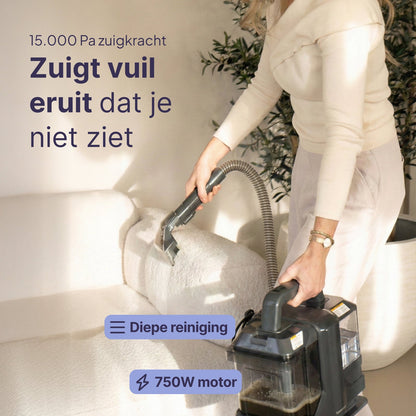 Vlekkenreiniger - Krachtige Tapijtreiniger - 4 Opzetstukken