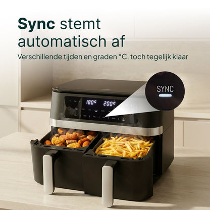 Airfryer 11L - Dubbele Mand - PFAS-vrij