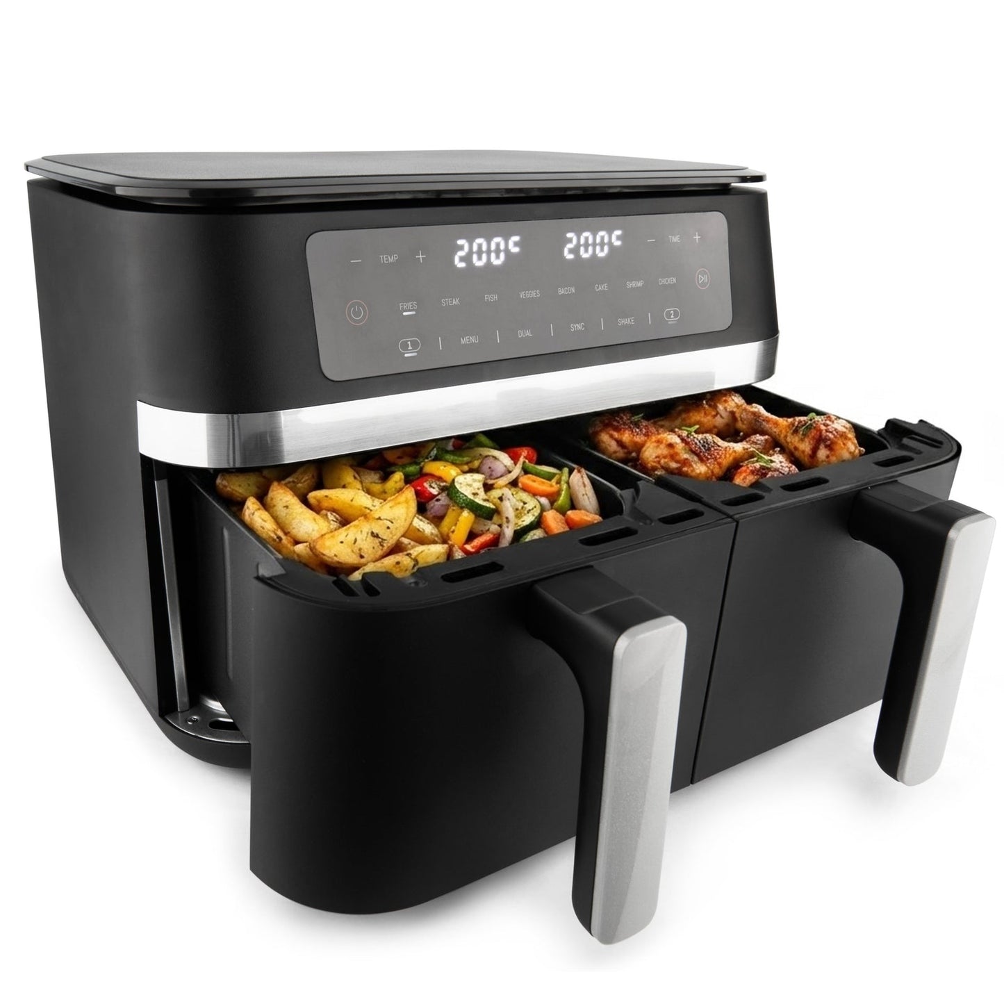Airfryer 11L - Dubbele Mand - PFAS-vrij