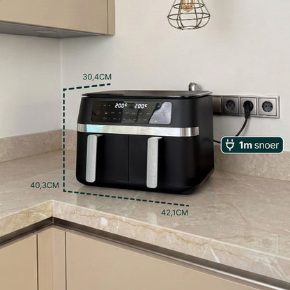 Airfryer 11L - Dubbele Mand - PFAS-vrij